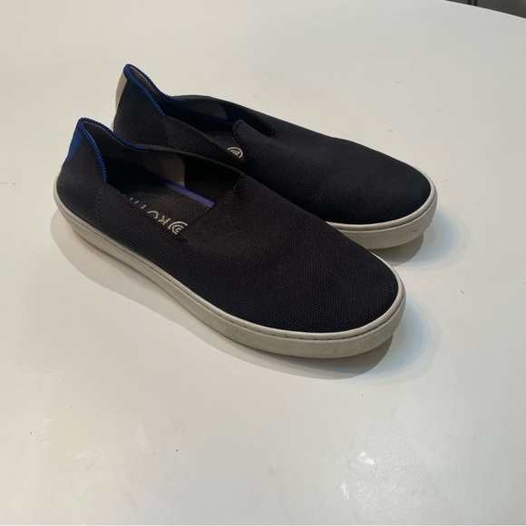 Rothy's Black and Blue Women's Slip-On Loafers - Picture 2 of 6